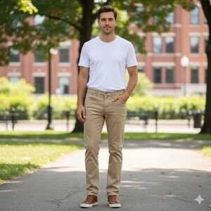 GAP Vintage Khaki Straight Leg Chino Pants Mens Size 36x30 Stretch Y2K Preppy